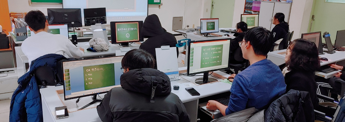 장애인정보화 교육 관련사진 - 컴퓨터교육